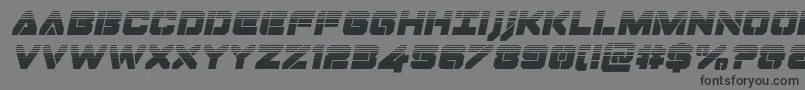 Dominojackhalfital Font – Black Fonts on Gray Background
