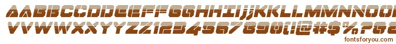 Dominojackhalfital-fontti – ruskeat fontit valkoisella taustalla