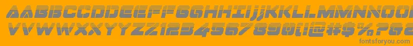 Шрифт Dominojackhalfital – серые шрифты на оранжевом фоне