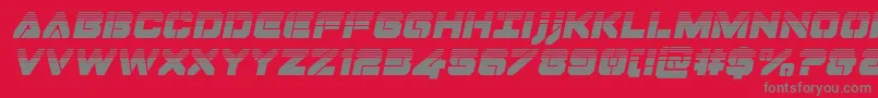 Шрифт Dominojackhalfital – серые шрифты на красном фоне