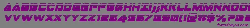 Шрифт Dominojackhalfital – фиолетовые шрифты на сером фоне