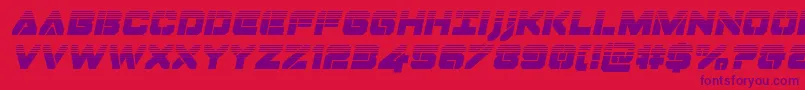 Dominojackhalfital Font – Purple Fonts on Red Background