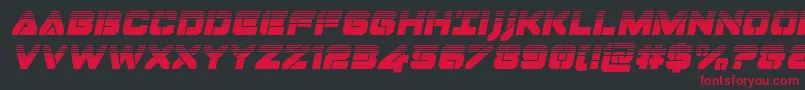Dominojackhalfital Font – Red Fonts on Black Background