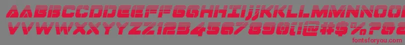 Dominojackhalfital Font – Red Fonts on Gray Background