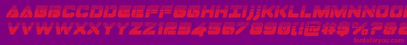 Dominojackhalfital Font – Red Fonts on Purple Background