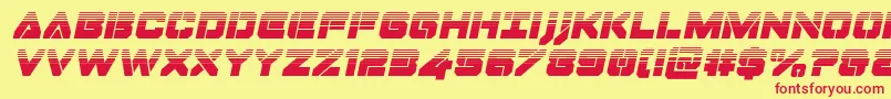 Dominojackhalfital Font – Red Fonts on Yellow Background