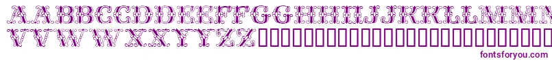 Fontanesi Font – Purple Fonts on White Background