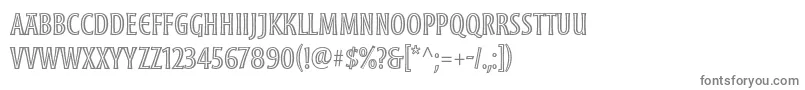 Шрифт MoonglowCond – серые шрифты