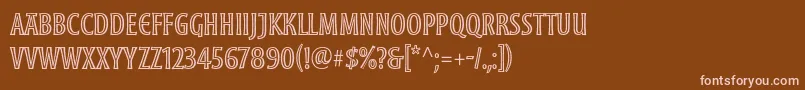 MoonglowCond Font – Pink Fonts on Brown Background