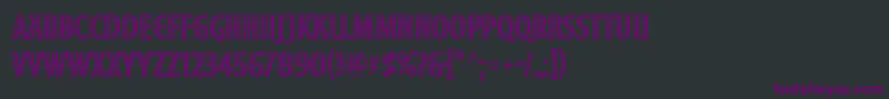 Шрифт MoonglowCond – фиолетовые шрифты на чёрном фоне