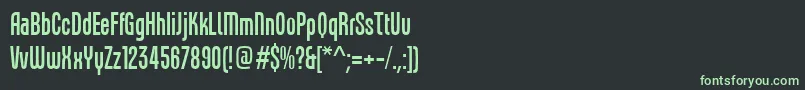 FreytagLtRegular Font – Green Fonts on Black Background