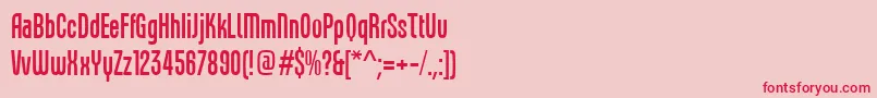 FreytagLtRegular Font – Red Fonts on Pink Background