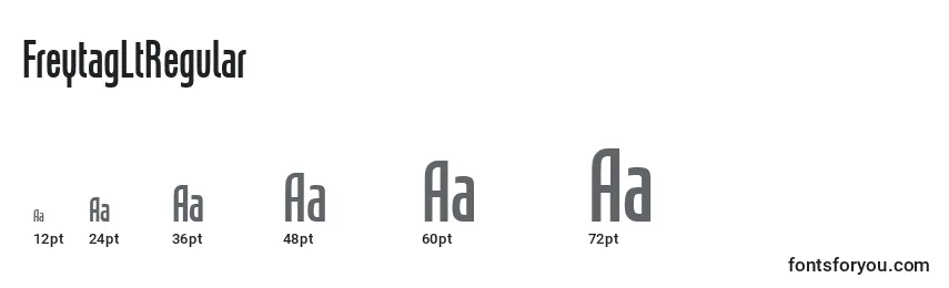 FreytagLtRegular Font Sizes