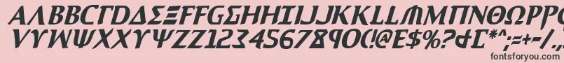 Aegis1ci Font – Black Fonts on Pink Background