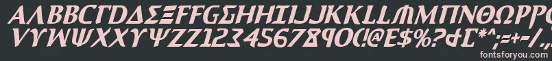 Aegis1ci Font – Pink Fonts on Black Background