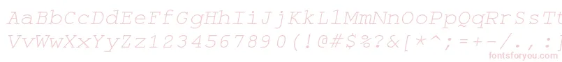 Monospaceoblique Font – Pink Fonts