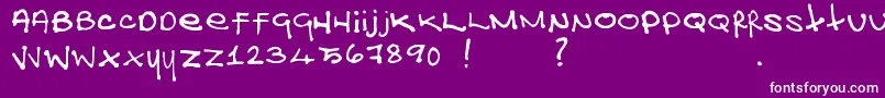 GhisGhis Font – White Fonts on Purple Background