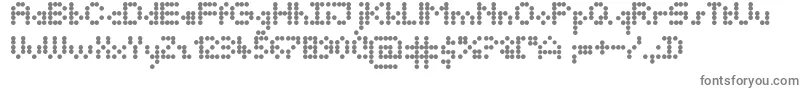 Шрифт SevenPoints – серые шрифты на белом фоне