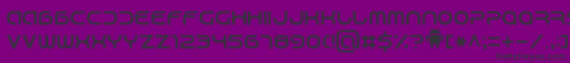 Android7-Schriftart – Schwarze Schriften auf violettem Hintergrund