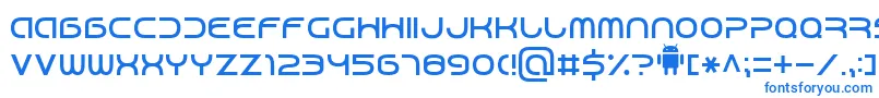 Android7 Font – Blue Fonts on White Background