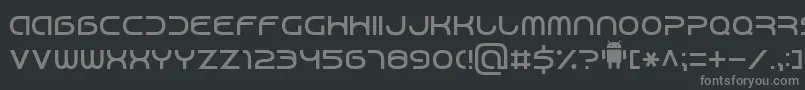 Android7 Font – Gray Fonts on Black Background