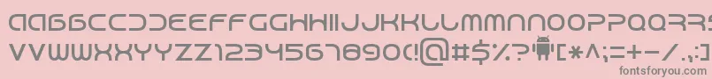 Android7-Schriftart – Graue Schriften auf rosa Hintergrund