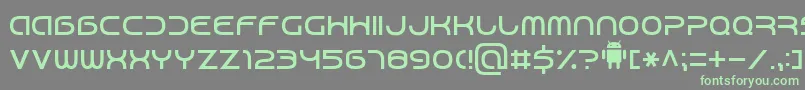 Android7-fontti – vihreät fontit harmaalla taustalla