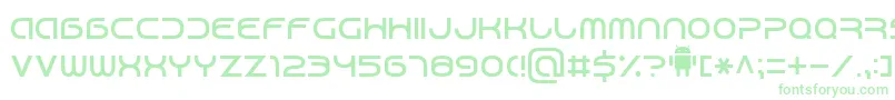 Android7 Font – Green Fonts on White Background