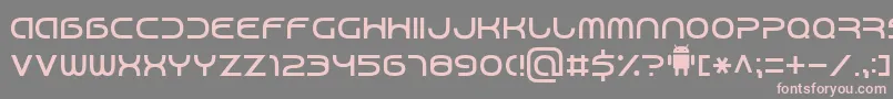 Android7-Schriftart – Rosa Schriften auf grauem Hintergrund
