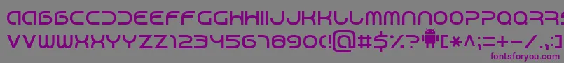 fuente Android7 – Fuentes Moradas Sobre Fondo Gris