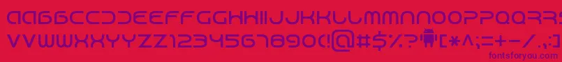 Android7 Font – Purple Fonts on Red Background