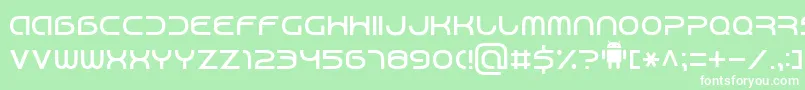 Android7 Font – White Fonts on Green Background