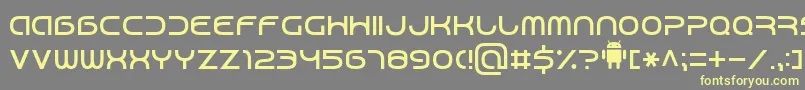 Шрифт Android7 – жёлтые шрифты на сером фоне