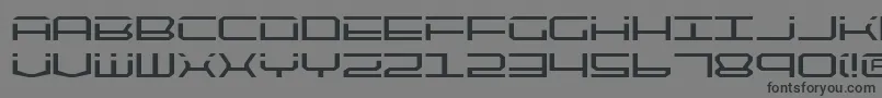 Шрифт Qtech2 – чёрные шрифты на сером фоне