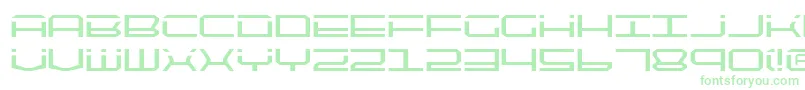 Qtech2 Font – Green Fonts on White Background