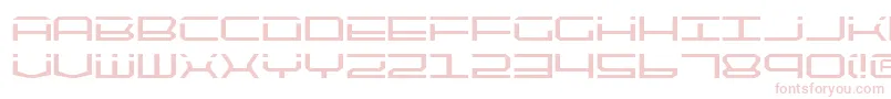 Qtech2 Font – Pink Fonts on White Background