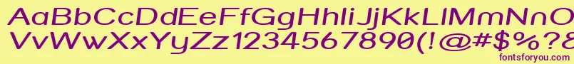 Strvarxi Font – Purple Fonts on Yellow Background