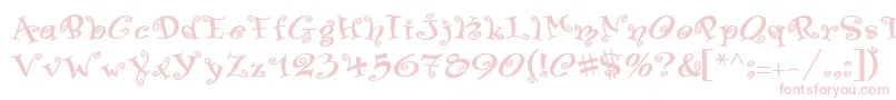 PfswingerLuscious Font – Pink Fonts on White Background