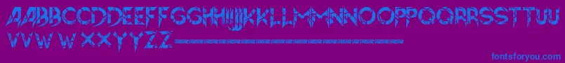 fuente Hellion – Fuentes Azules Sobre Fondo Morado