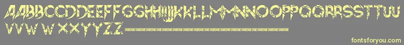 Hellion-fontti – keltaiset fontit harmaalla taustalla