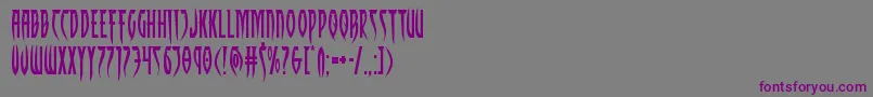 Inhumanityexpand Font – Purple Fonts on Gray Background