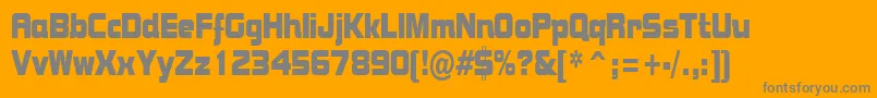 BolstercondensedRegular Font – Gray Fonts on Orange Background