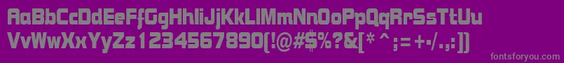 BolstercondensedRegular Font – Gray Fonts on Purple Background