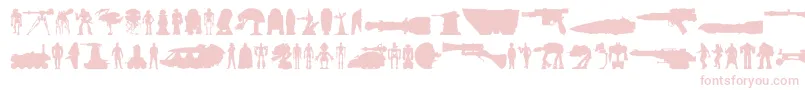 StarwarsKit Font – Pink Fonts on White Background