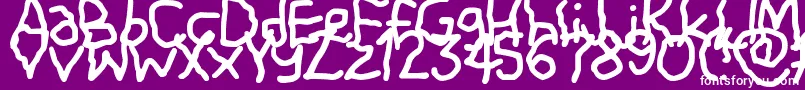 Shiver Font – White Fonts on Purple Background