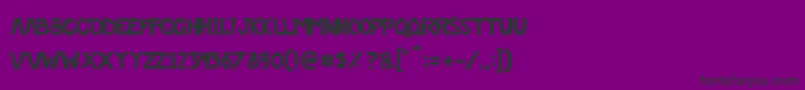 Шрифт Offthedrugs – чёрные шрифты на фиолетовом фоне