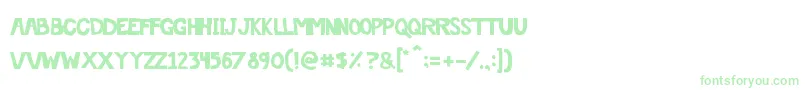 Offthedrugs Font – Green Fonts on White Background