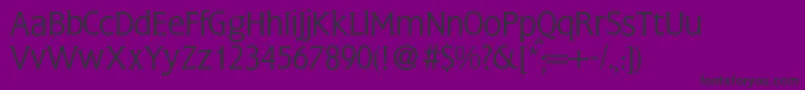 FlemingLightRegular Font – Black Fonts on Purple Background