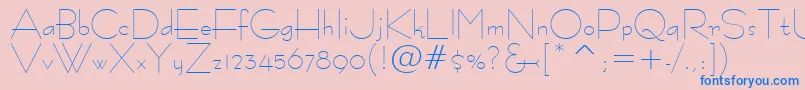 Шрифт Bernhardfashion – синие шрифты на розовом фоне