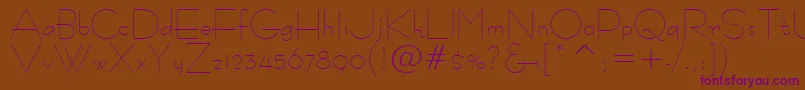 Bernhardfashion Font – Purple Fonts on Brown Background